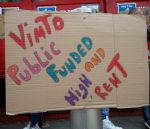 Salford Community Protest at Vimto Gardens
